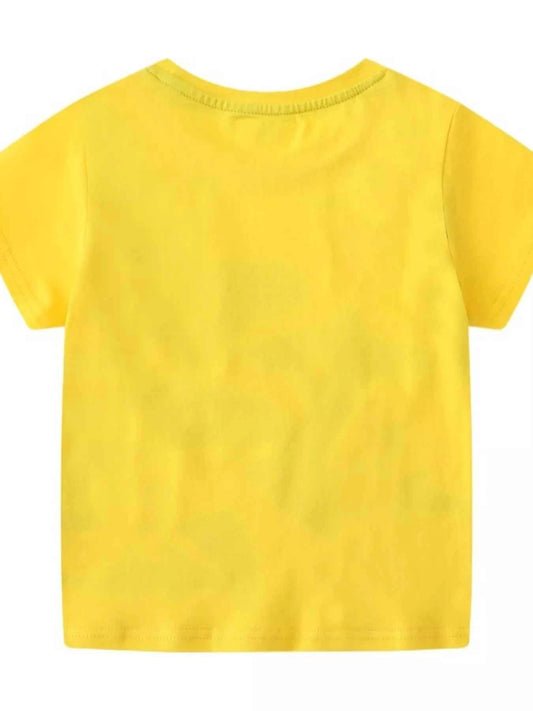 Children's Shark Print Short Sleeve T-Shirt