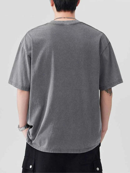 Men's Graphic Round Neck Short Sleeve T-Shirt