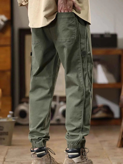 Men's Full Size Drawstring Jogger Pants with Elastic Cuffs Plus Size