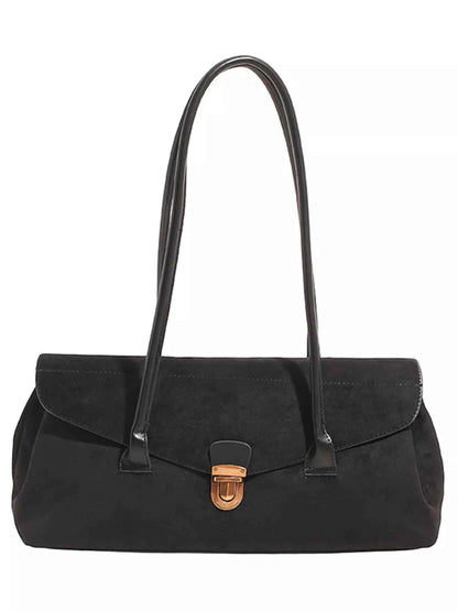 Vintage Buckle Closure Shoulder Bag