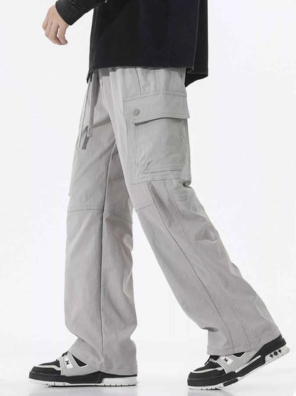 Men's Full Size Multi-Pocket Cargo Utility Pants Plus Size