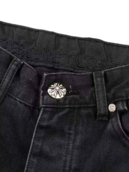 Men's Plus Size Cross Loose Fit Jeans