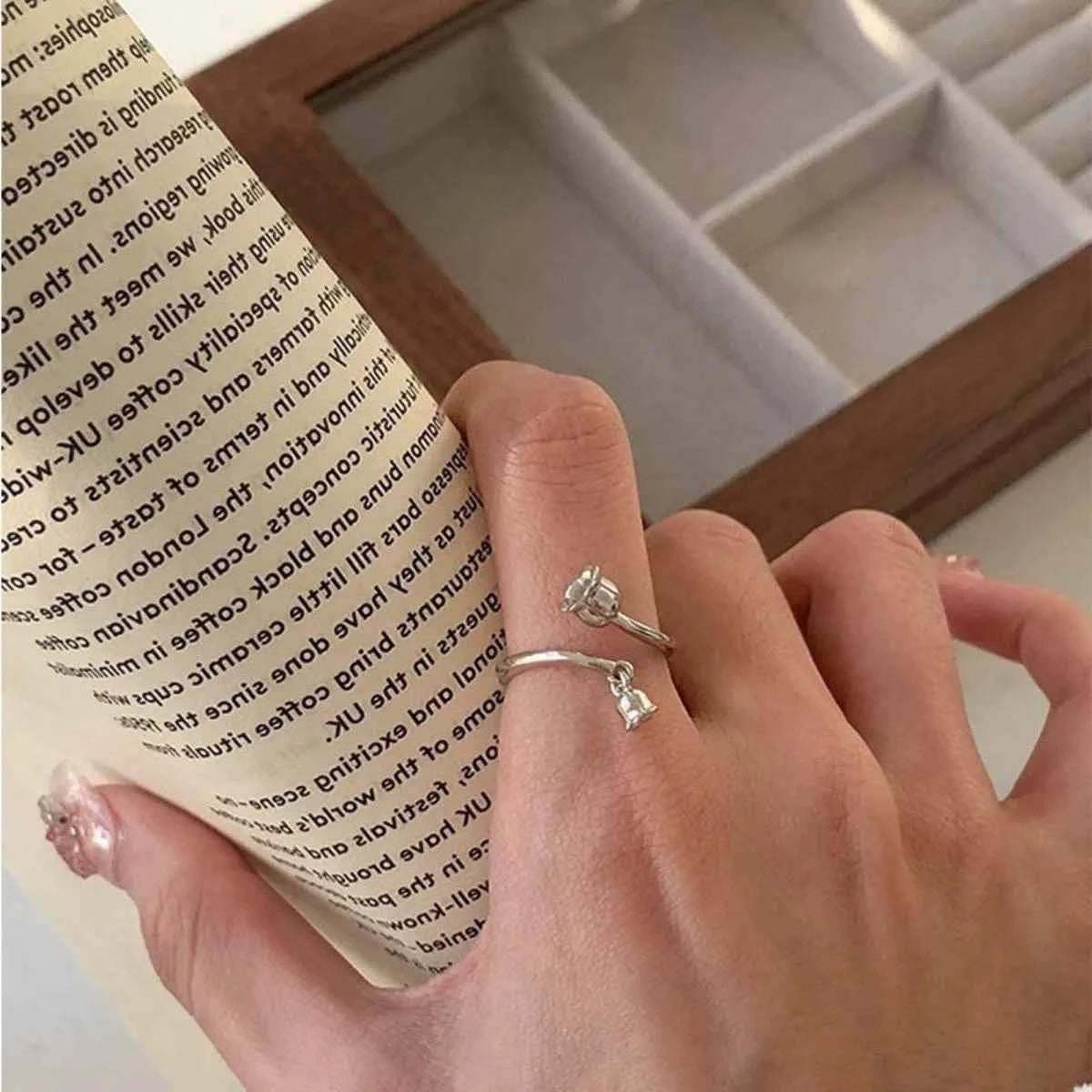 925 Sterling Silver Bypass Ring
