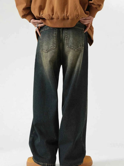 Men's Wide Leg Baggy Jeans