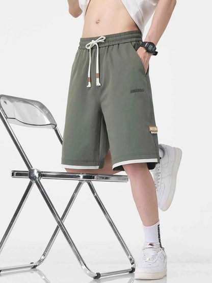 Men's Plus Size Drawstring Loose Fit Shorts