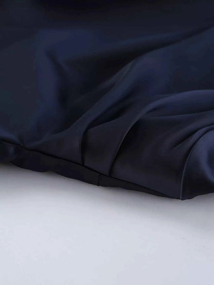 Mock Neck Flounce Sleeve Dress