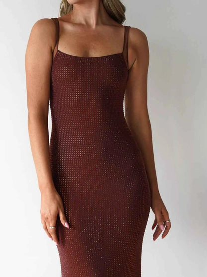 Backless Sleeveless Bodycon Maxi Dress