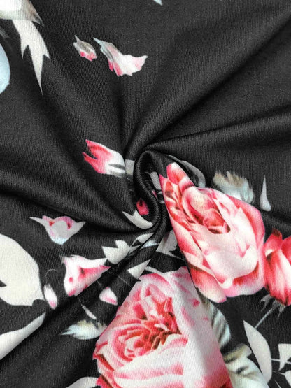 Floral Print Basic Style Tank Top