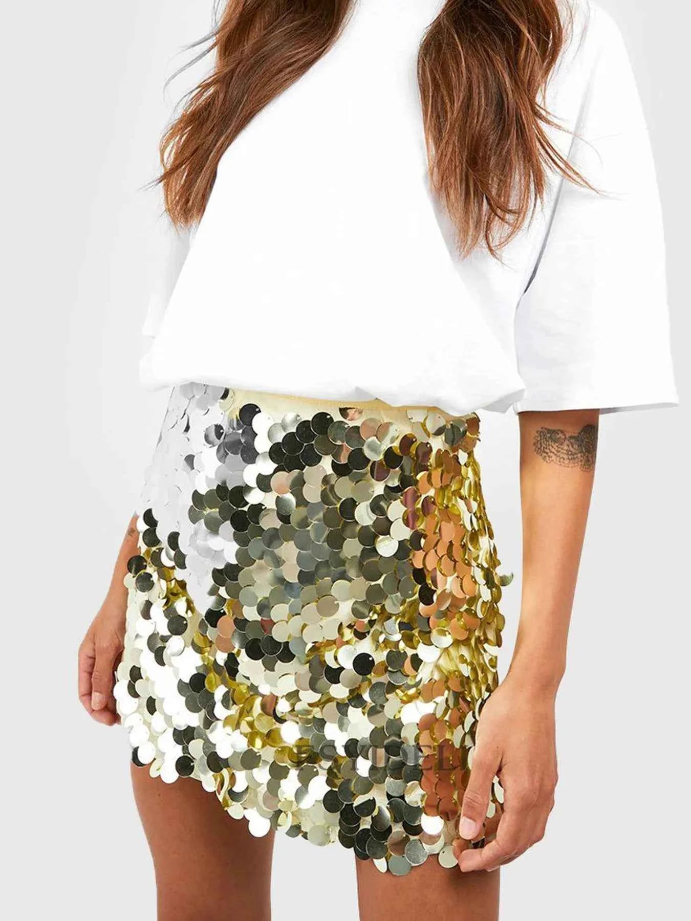 Sequin Mini Skirt