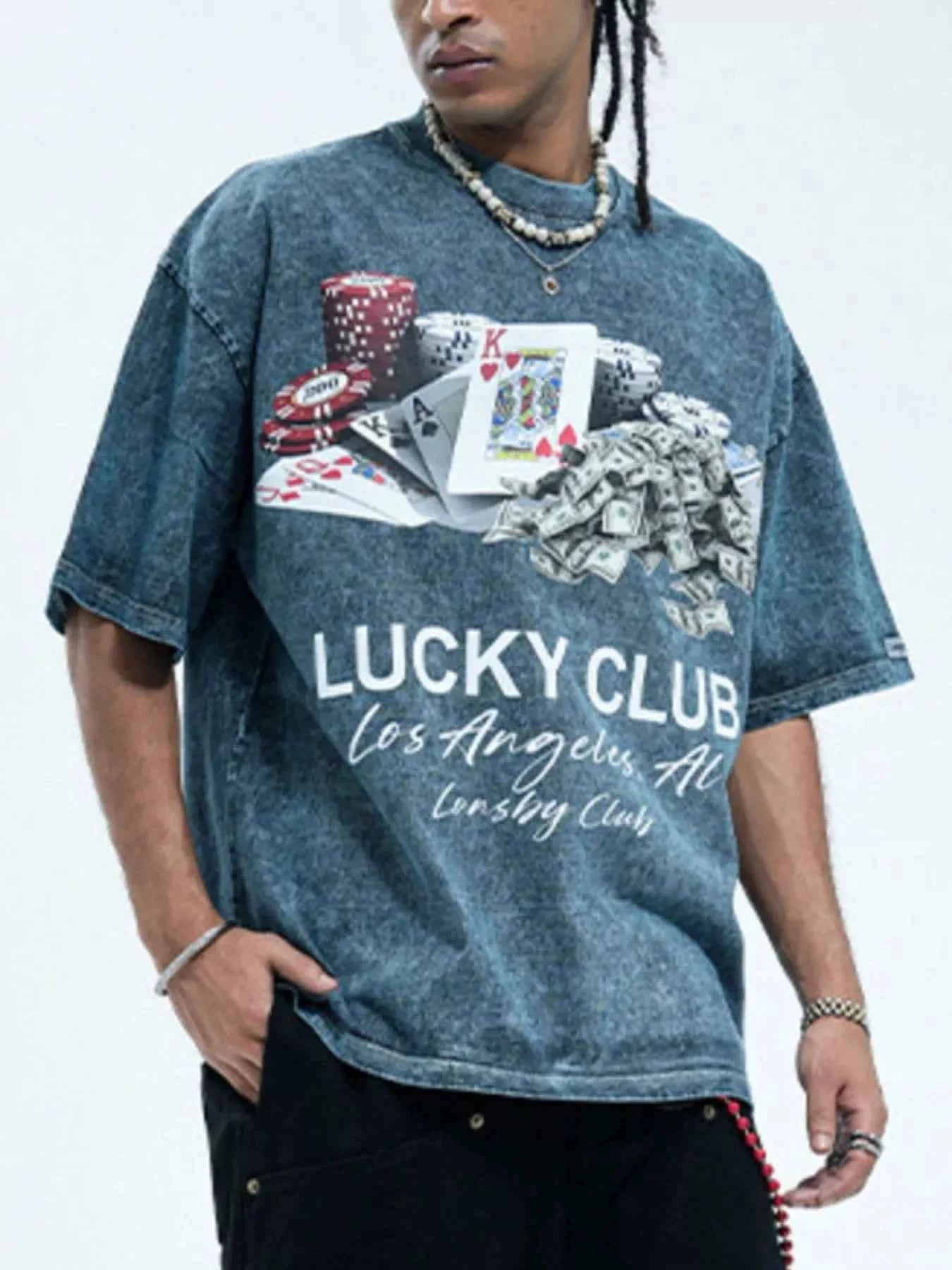 Men's Graphic Round Neck Short Sleeve T-Shirt