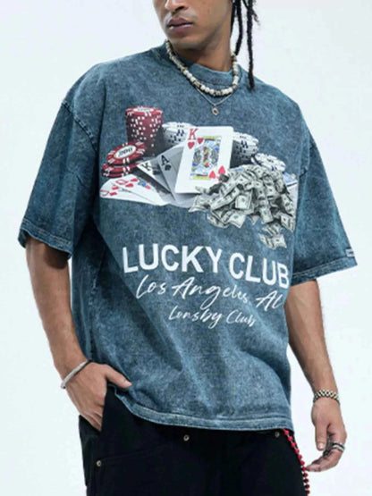 Men's Graphic Round Neck Short Sleeve T-Shirt