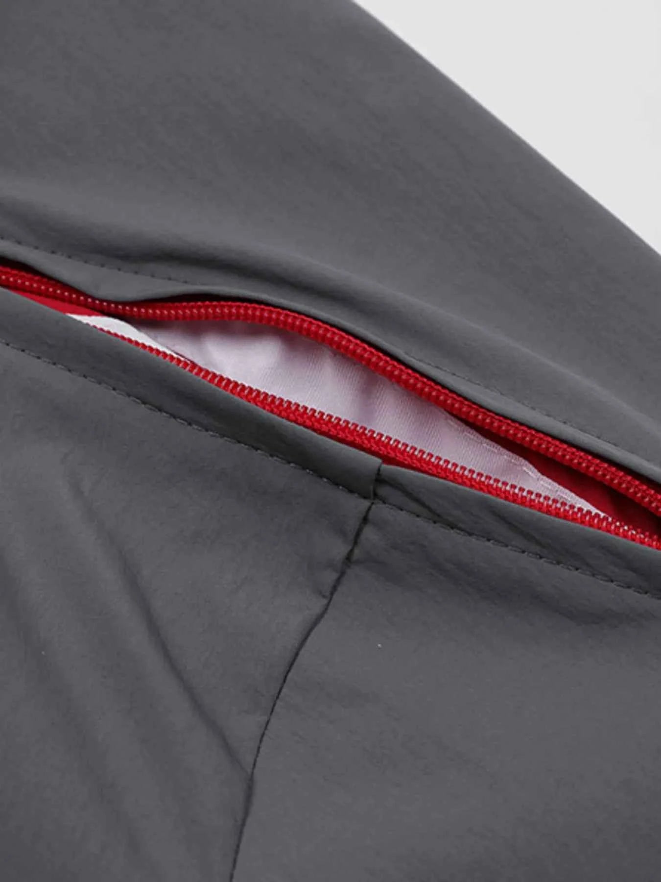 Men's Striped Zip Up Long Sleeve Jacket