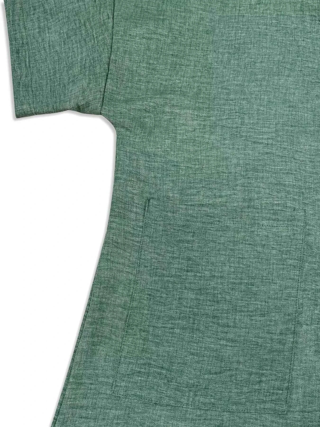 Plus Size V-Neck Half Sleeve Dress