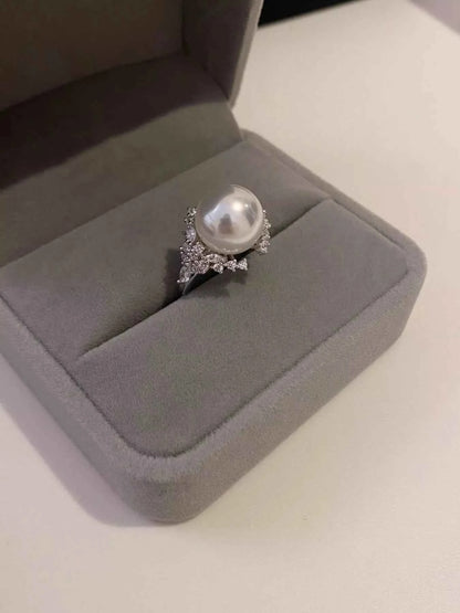 925 Sterling Silver Pearl Ring
