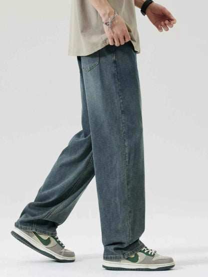 Men's Wide Leg Relaxed Fit Jeans
