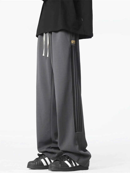 Men's Plus Size Wide Leg Drawstring Pants