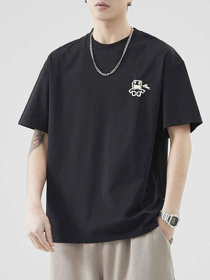 Men's Plus Size Round Neck Half Sleeve T-Shirt