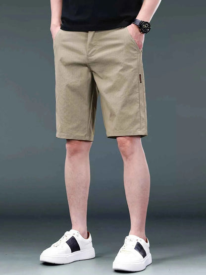 Men's Breathable Cotton Shorts with Pockets