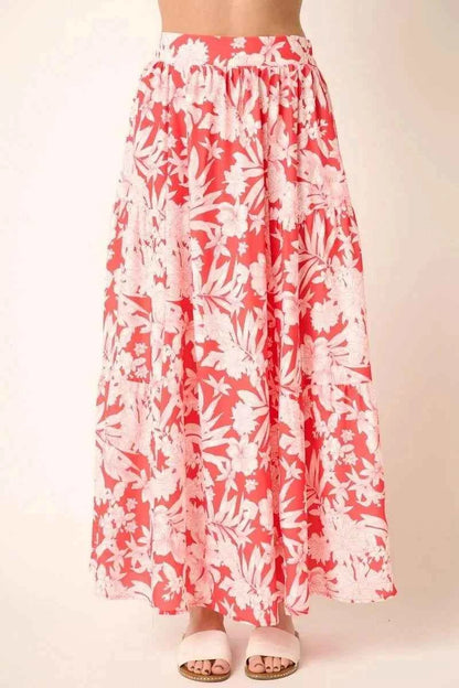 Mittoshop Tropical Print Top and Skirt Set