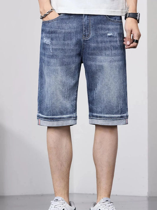 Men's Loose Fit Denim Shorts
