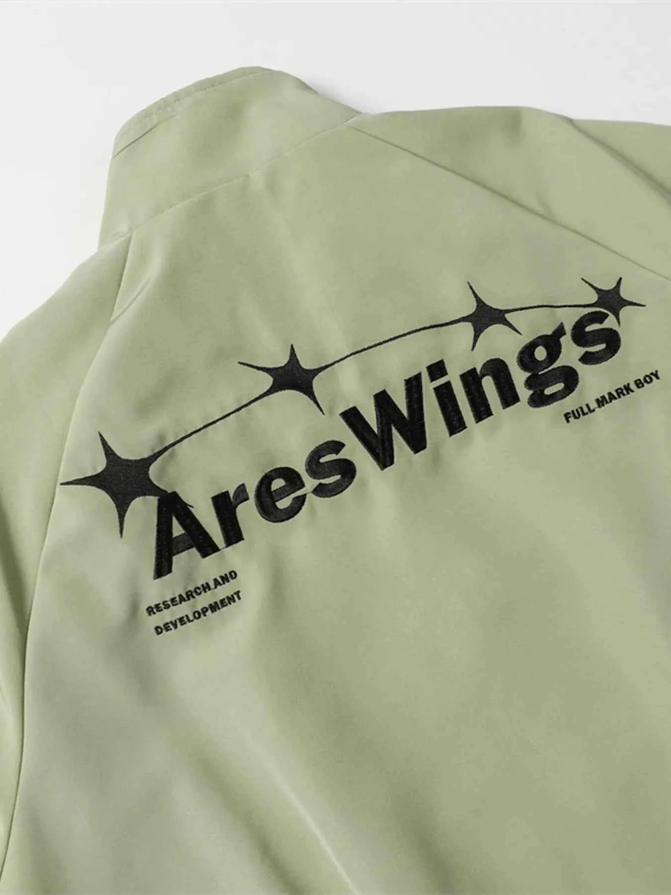 Men's Star Pattern Zip-Up Jacket