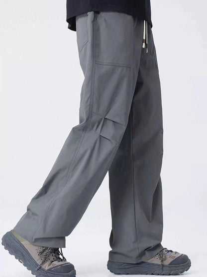 Men's Plus Size Casual Wide Leg Cargo Pants
