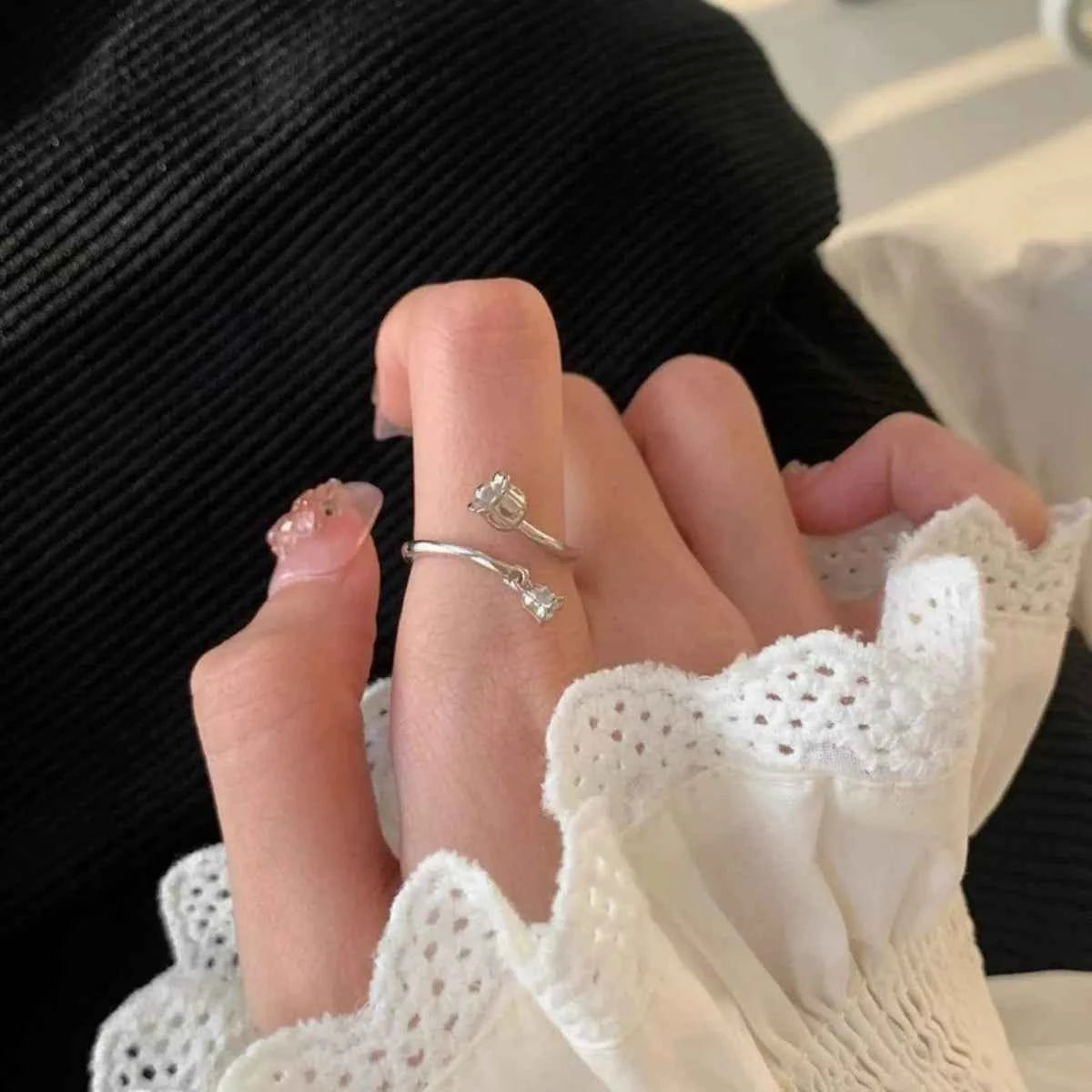 925 Sterling Silver Bypass Ring