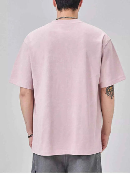 Men's Plus Size Round Neck Short Sleeve T-Shirt