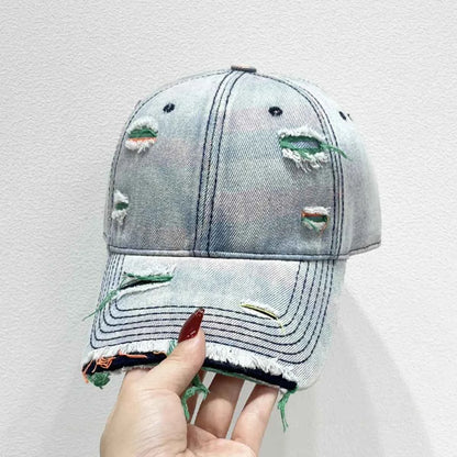 Distressed Adjustable Baseball Cap