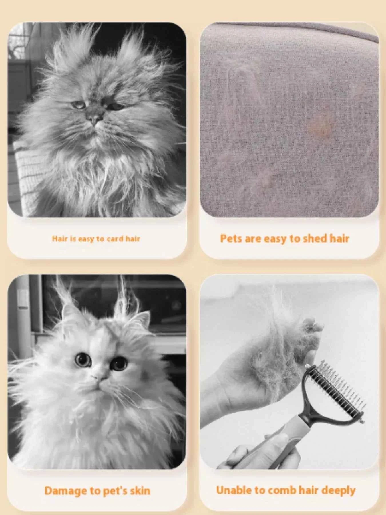 One-Touch Spray Pet Hair Remover Comb