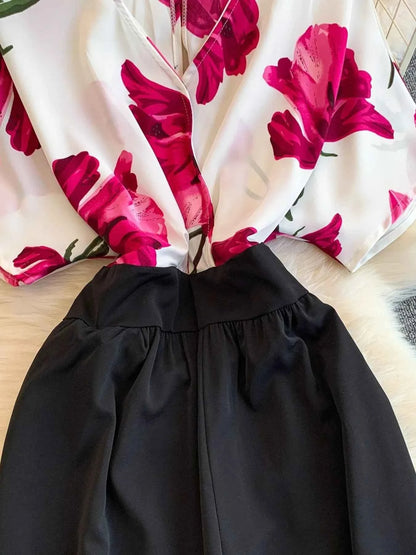 Printed Wide Leg Jumpsuit