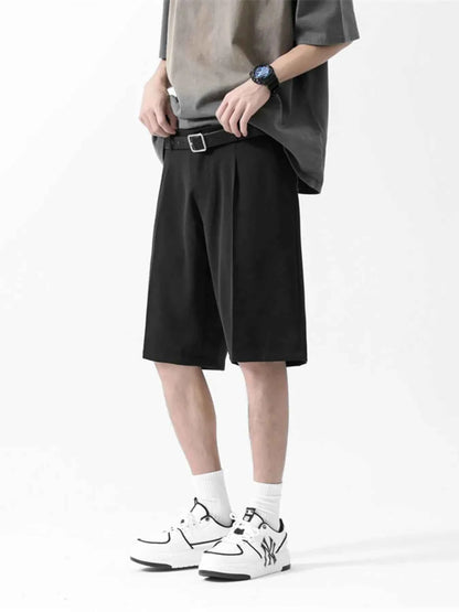 Men's Full Size Wide-Leg Shorts Plus Size