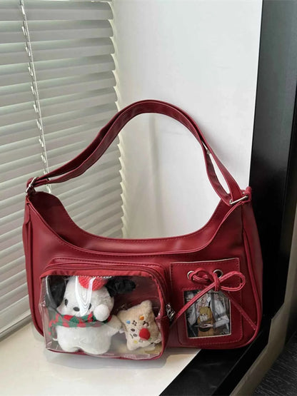 Clear Pocket Crossbody Bag