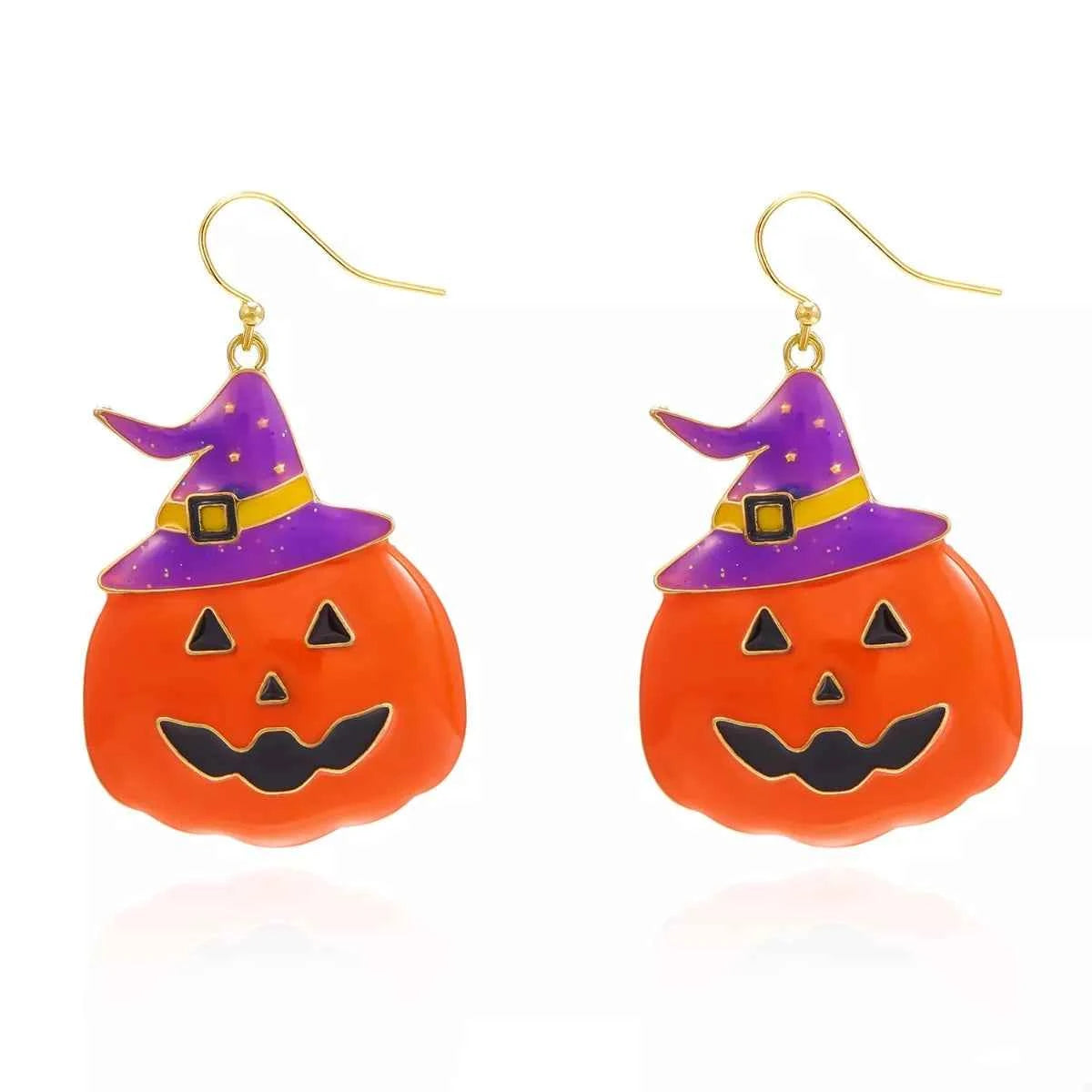 Halloween Pumpkin Dangle Earrings