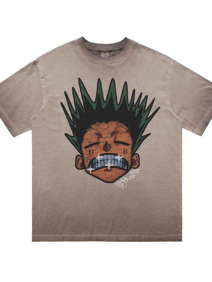 Men's Graphic Round Neck Oversized T-Shirt