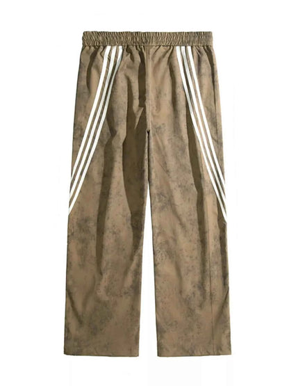 Men's Full Size Tie-Dye Wide-Leg Casual Pants Plus Size