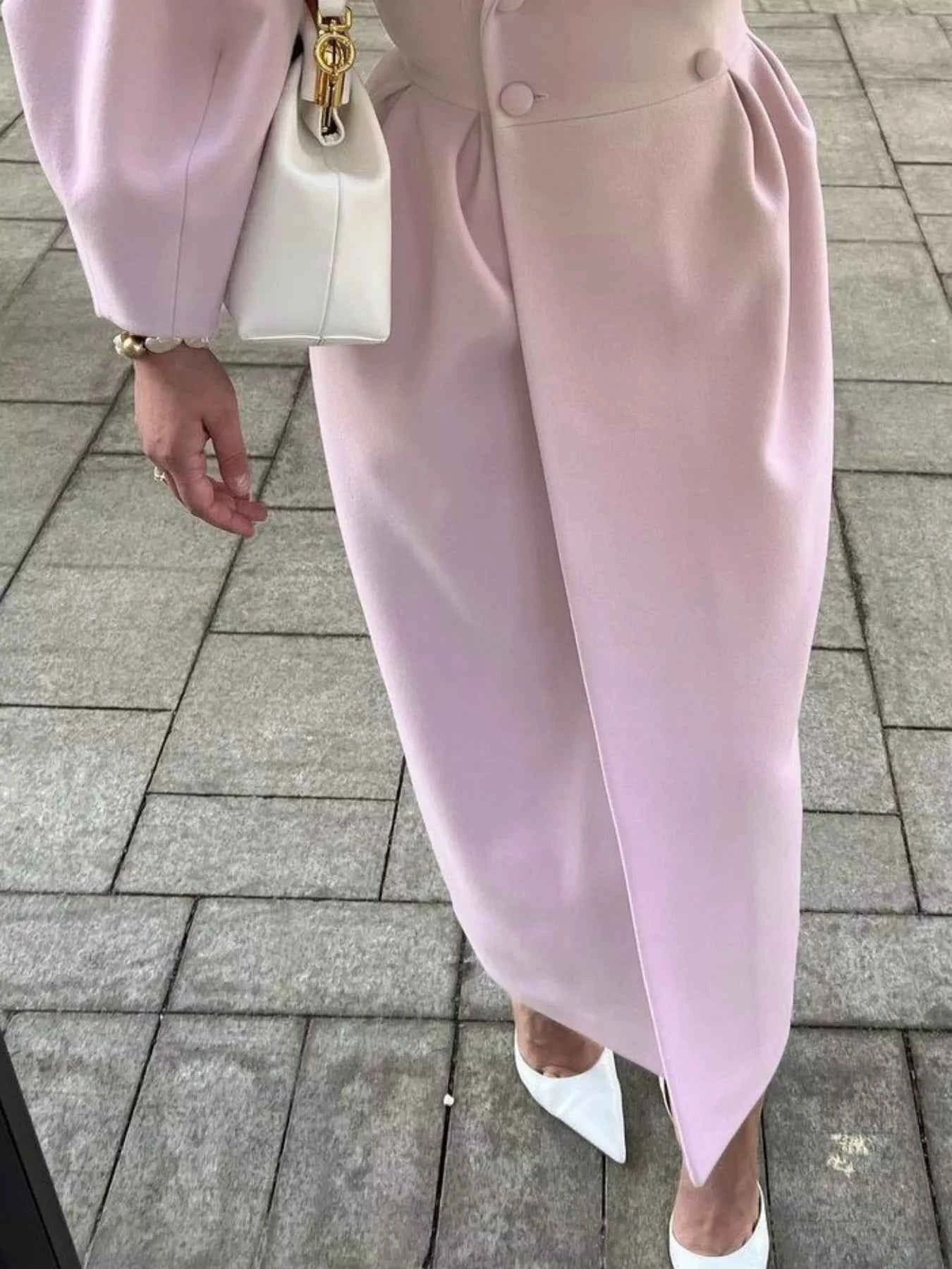 Double-Breasted Longline Coat