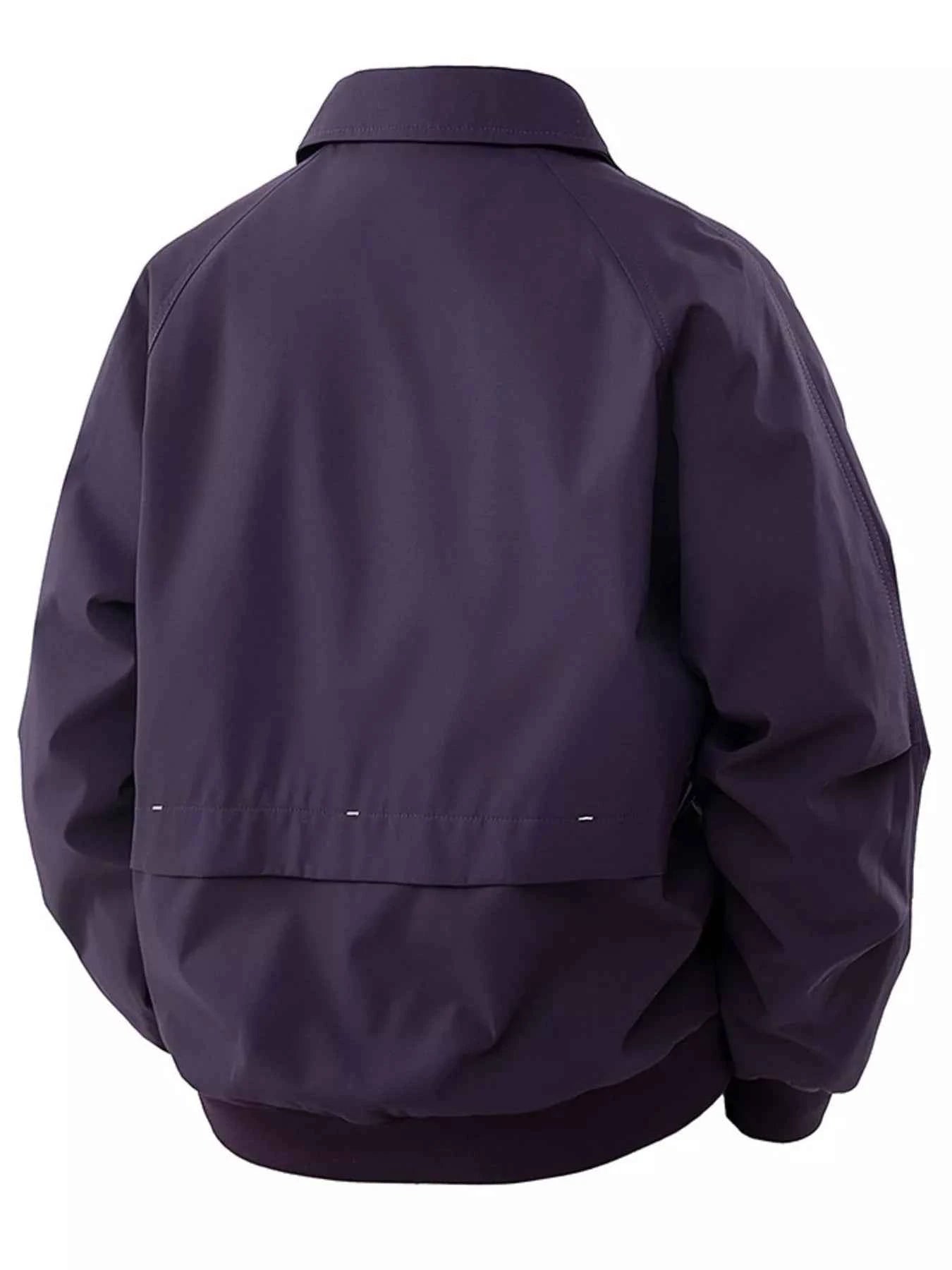 Men's Plus Size Zip Up Long Sleeve Jacket