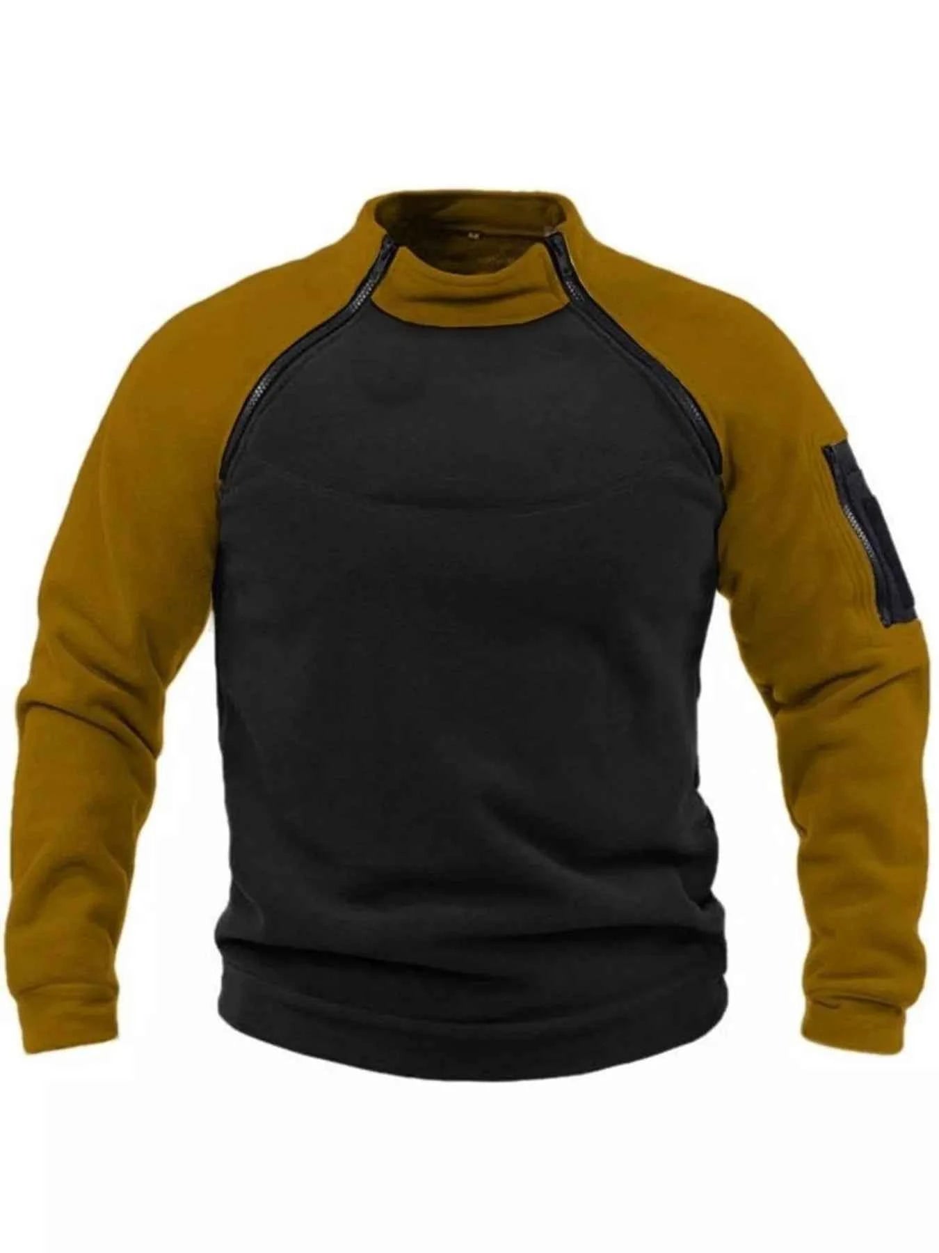 Men's Full Size Long Sleeve Fleece Sweatshirt Plus Size