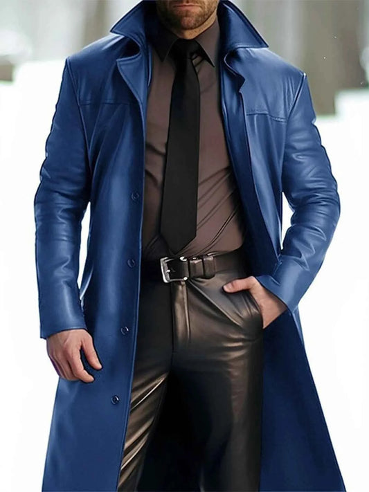 Men's Full Size Button Up Long Sleeve Jacket Plus Size