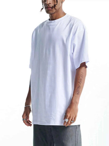 Men's Round Neck Oversized Cotton T-Shirt