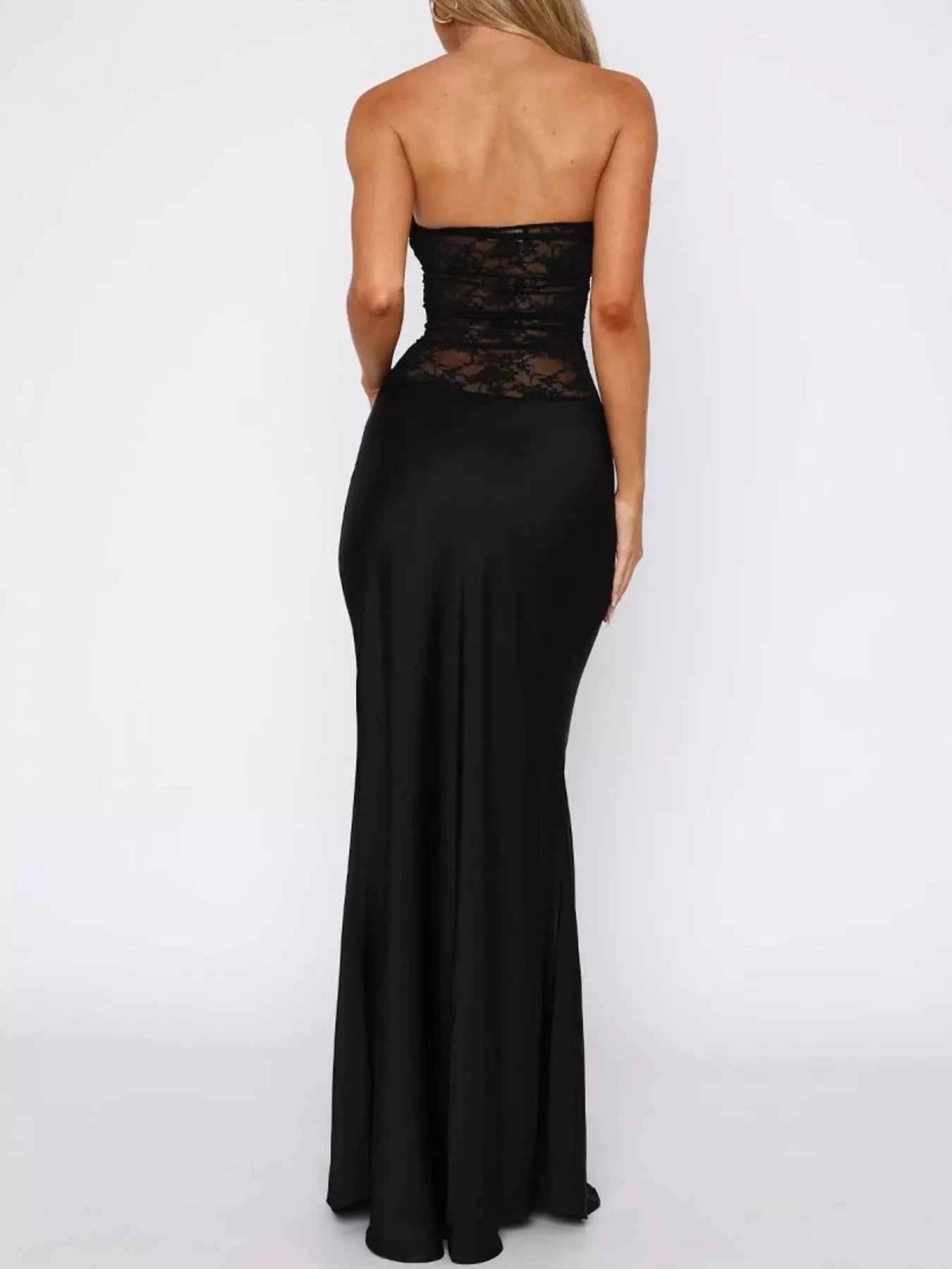 Lace Corset Maxi Dress