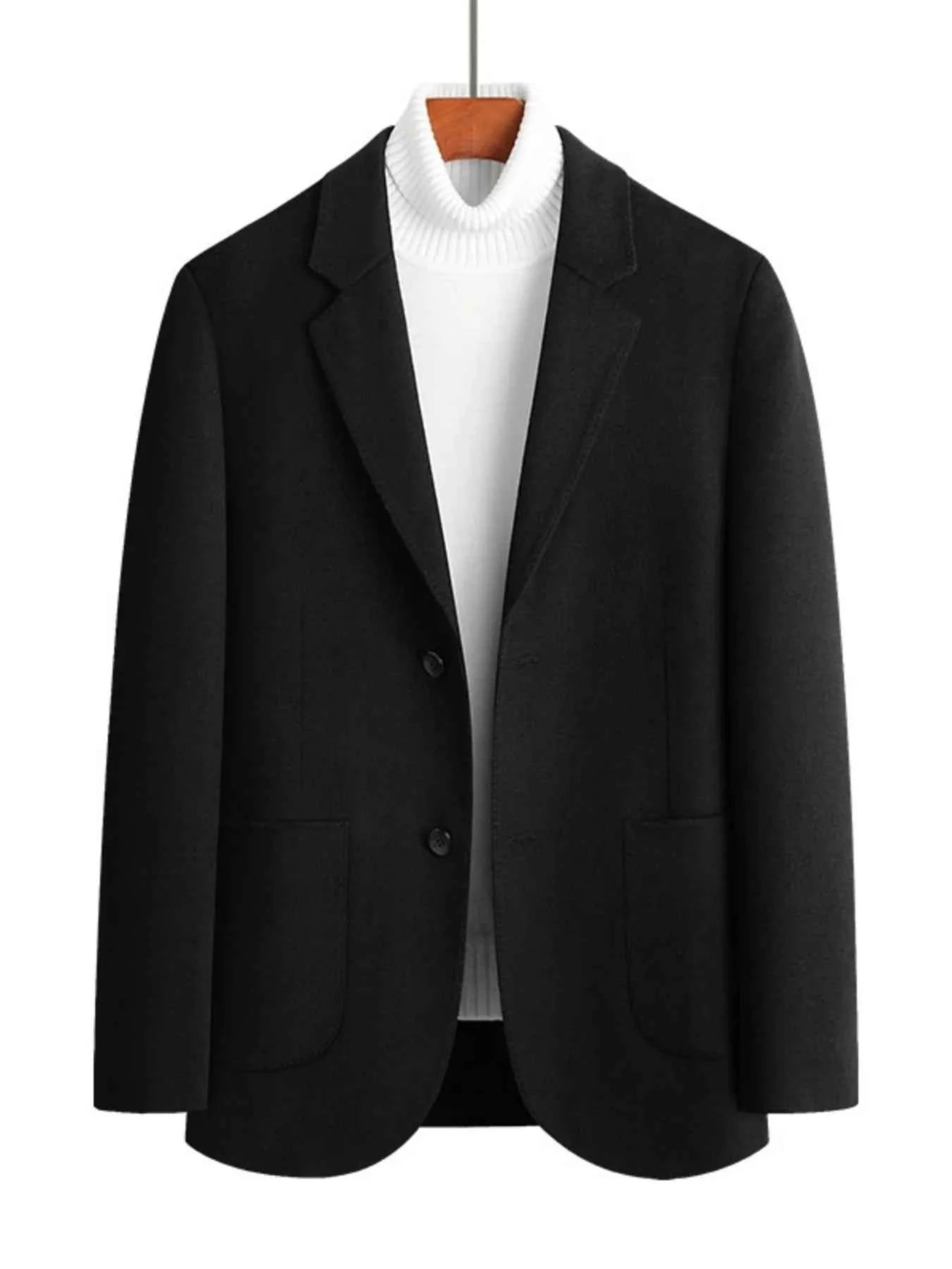 Men's Plus Size Wool Long Sleeve Outerwear