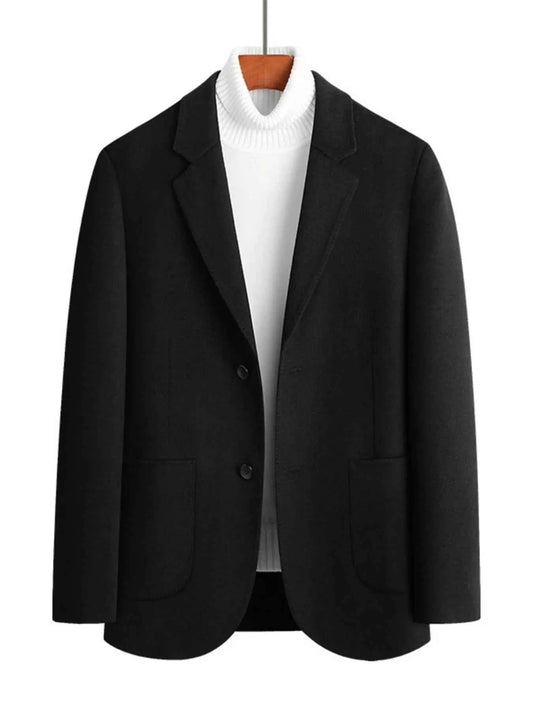 Men's Plus Size Wool Long Sleeve Outerwear