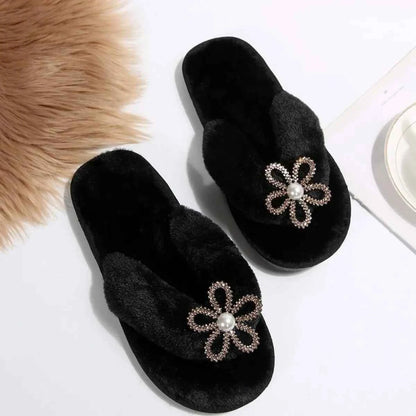 Flower Toe Post Flats Slippers