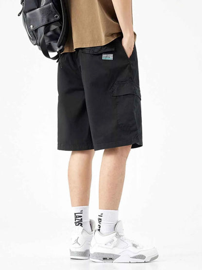 Men's Casual Drawstring Cargo Shorts