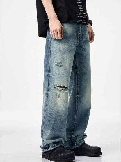 Men's Distressed Relaxed Fit Jeans