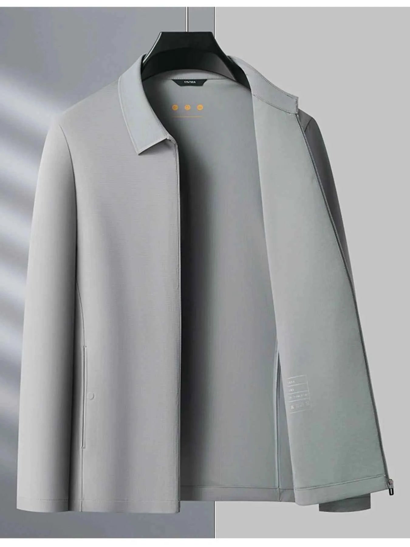 Men's Plus Size Zip Up Long Sleeve Jacket