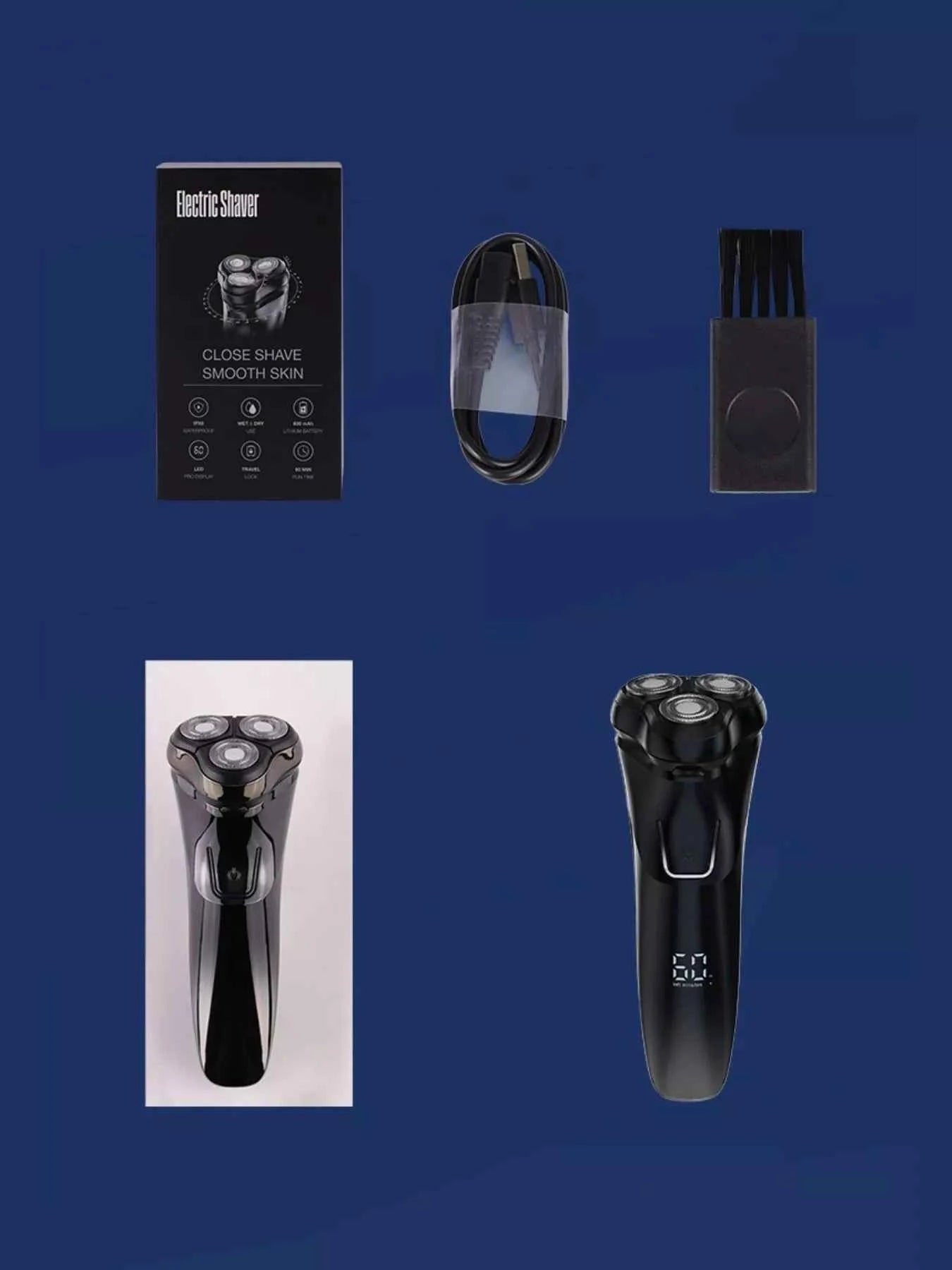 Rechargeable Rotary Shaver