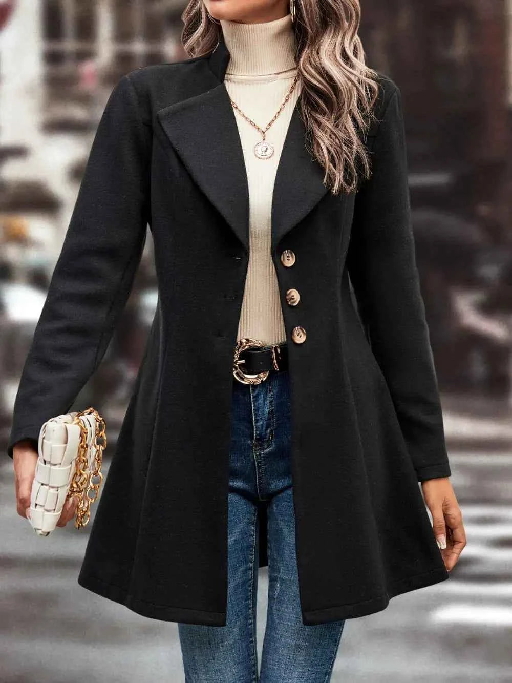 Button Up Longline Coat
